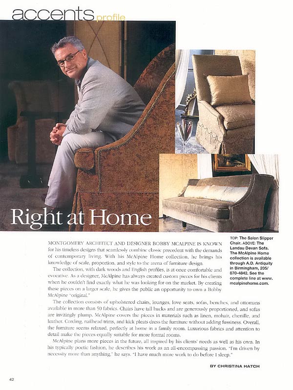 McAlpine Media: Right at Home Article